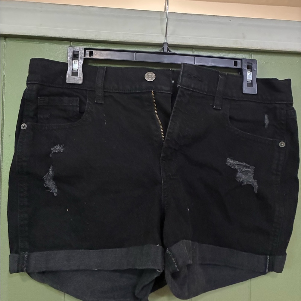 Old Navy Mid-Rise Black Jean Shorts for Women